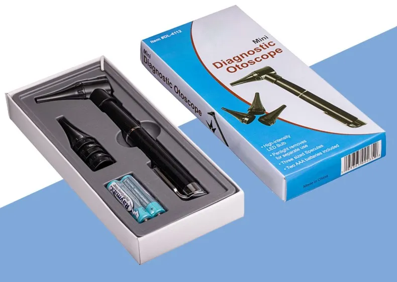 Bolsillo Novamedic Otoscopio LED con 3 Espéculas