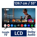 JVC 139.7 cm / 55" Pulgadas Televisor Sin Marco Smart Google 4K UHD HDR LT-55KM548