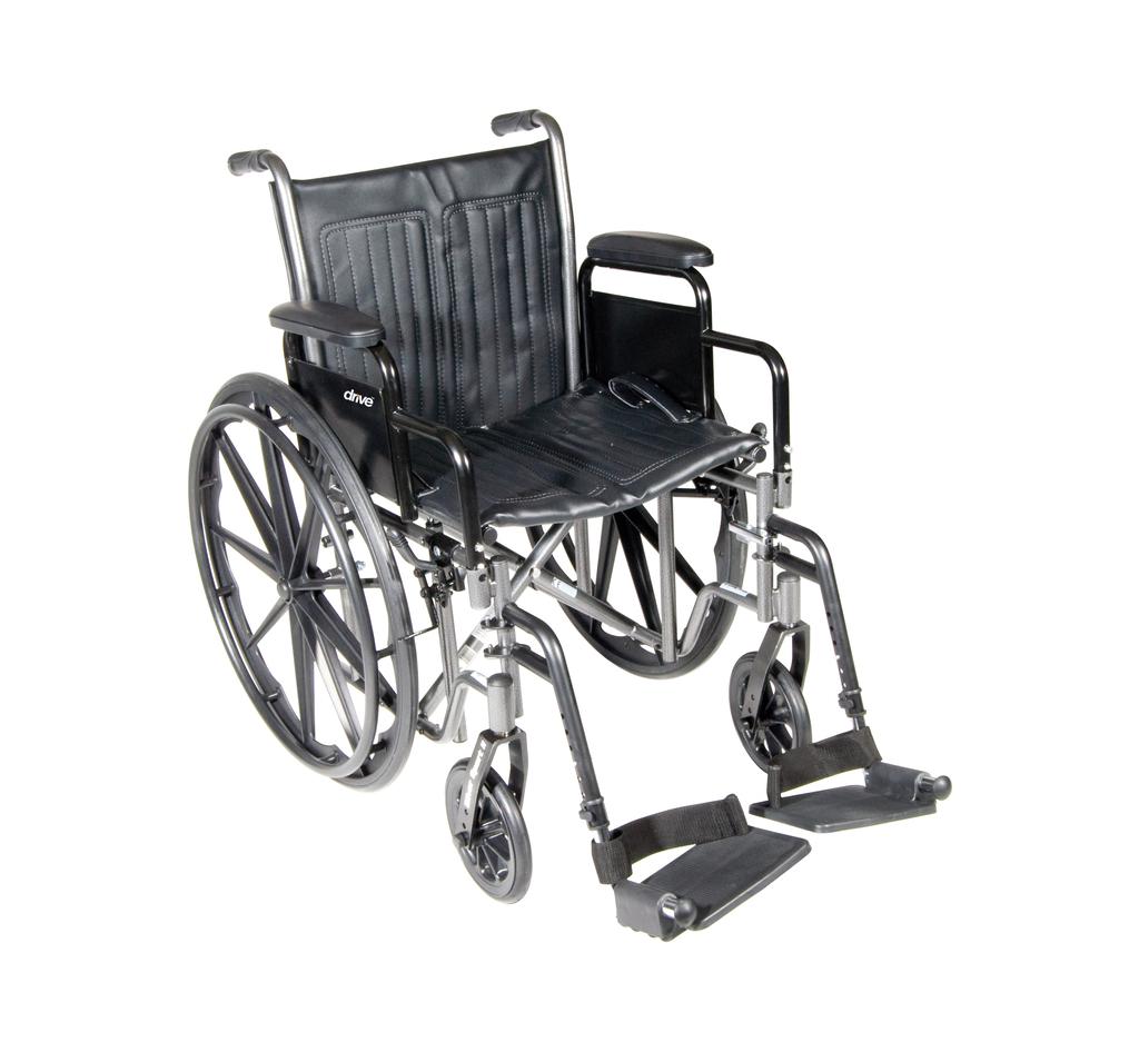 [9797] Silla de Ruedas Manual Plateada Sport Ii PS-SSP218DDA-SF