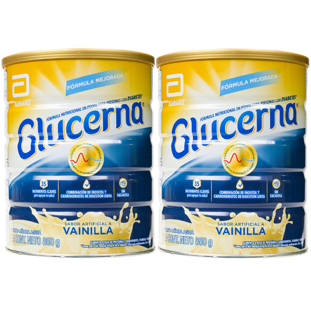 [462267] Glucerna Suplemento Alimenticio Diabetes Sabor Vainilla 2 Unidades / 850 g