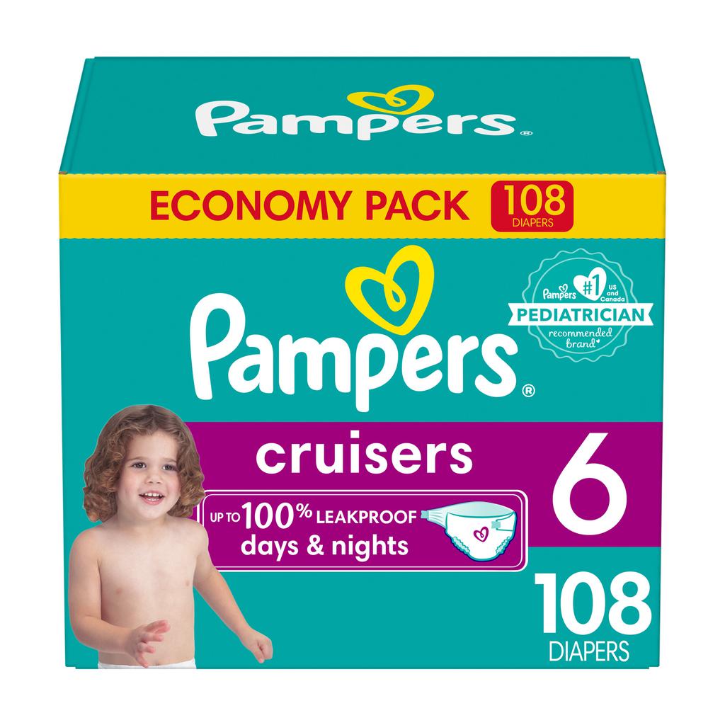 [491141] Pampers Pañales para Bebé Cruisers Talla 6 / 108 Unidades