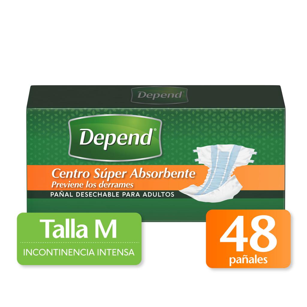 [453586] Depend Pañal para Adulto Talla M 48 Unidades