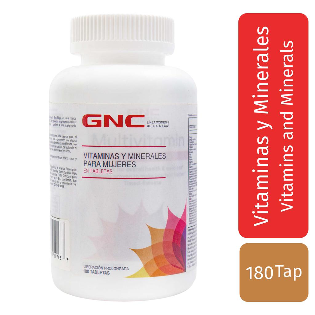 [310646] GNC Women´s Ultra Mega Vitaminas y Minerales 180 Tabletas