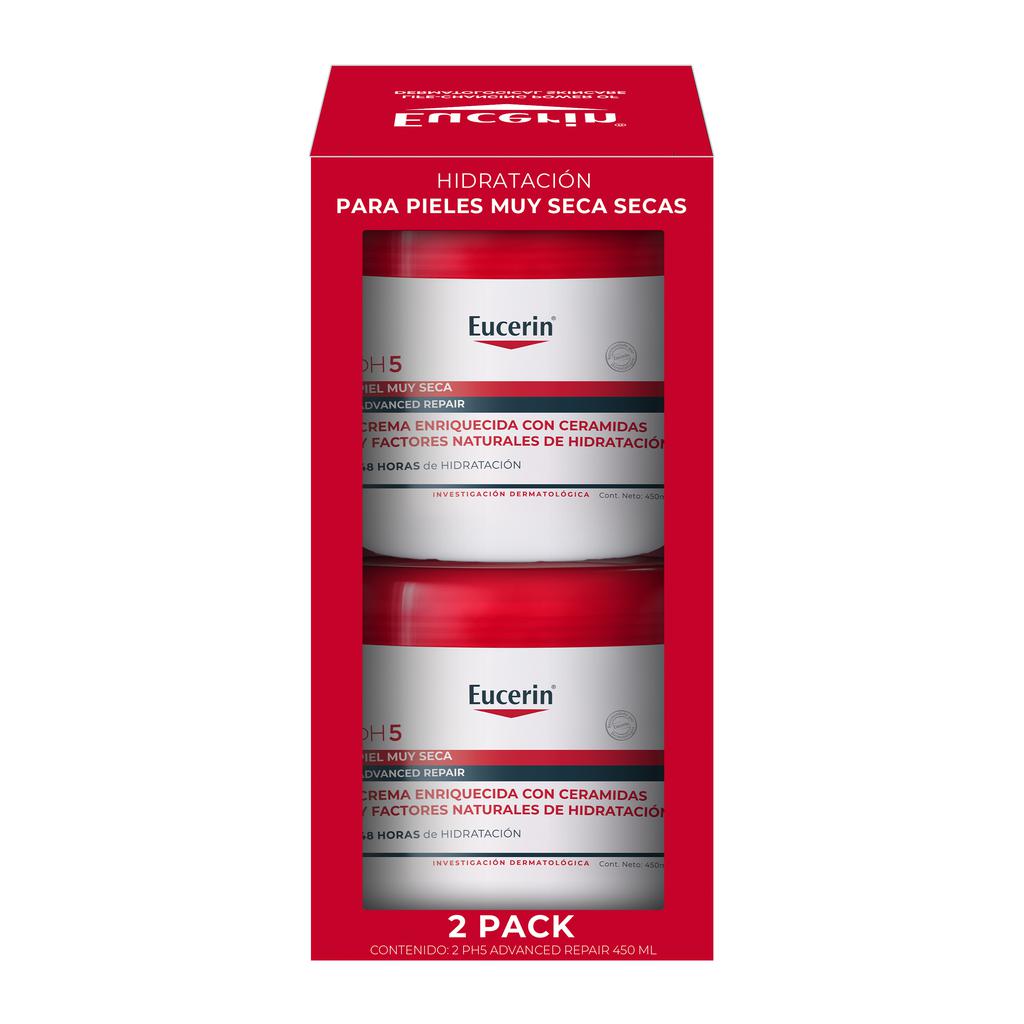 [495485] Eucerin Crema PH5 Reparación Avanzada 2 Unidades / 450 mL