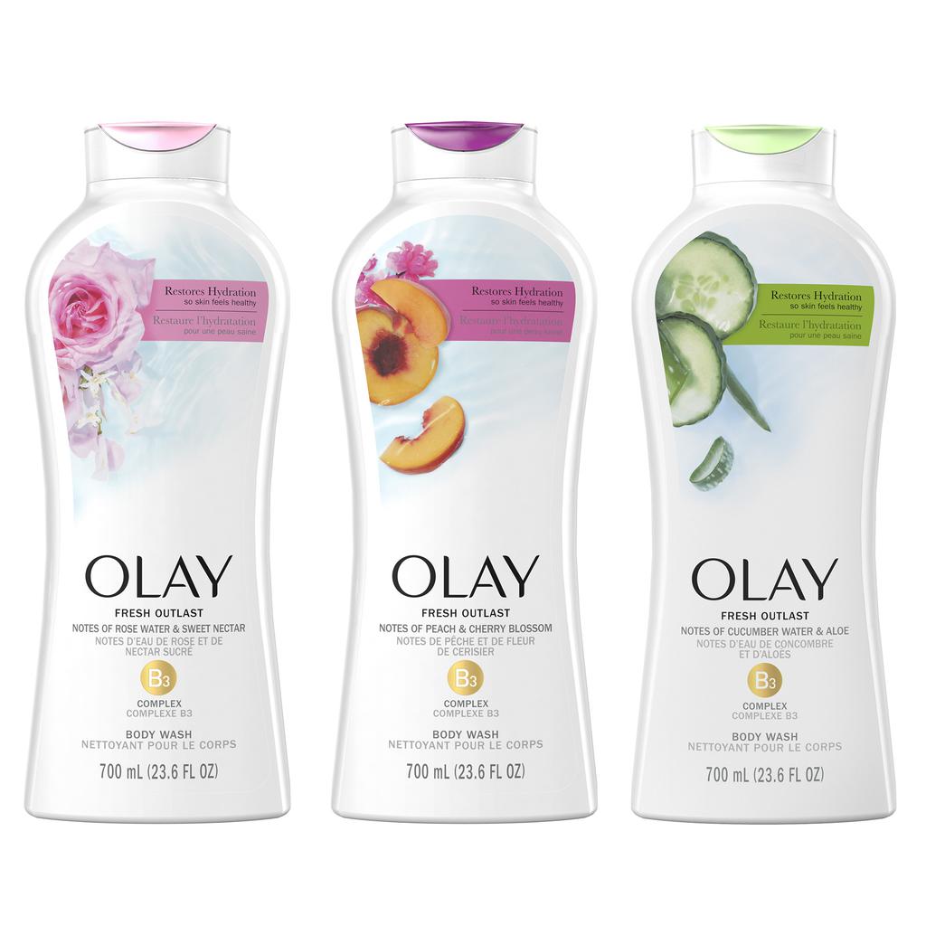 [479429] Olay Jabón Líquido para el Cuerpo 3 Unidades 700 mL / 23.6 oz