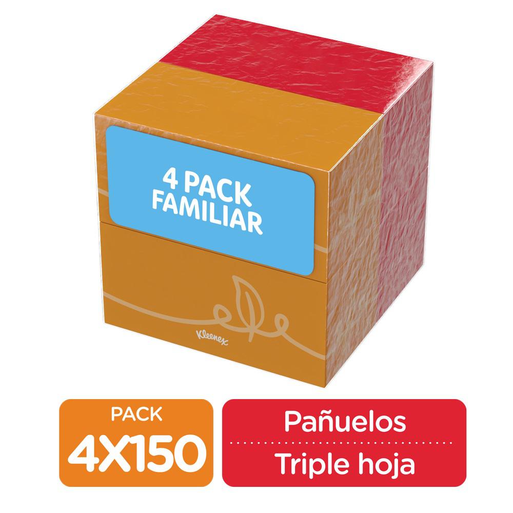 Kleenex Pañuelos Desechables 4 Unidades / 150 Hojas