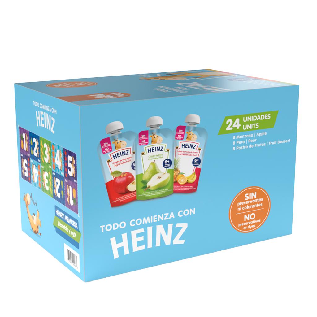 [466857] Heinz Colados Surtidos para Bebé 24 Unidades / 105 g / 3.7 oz