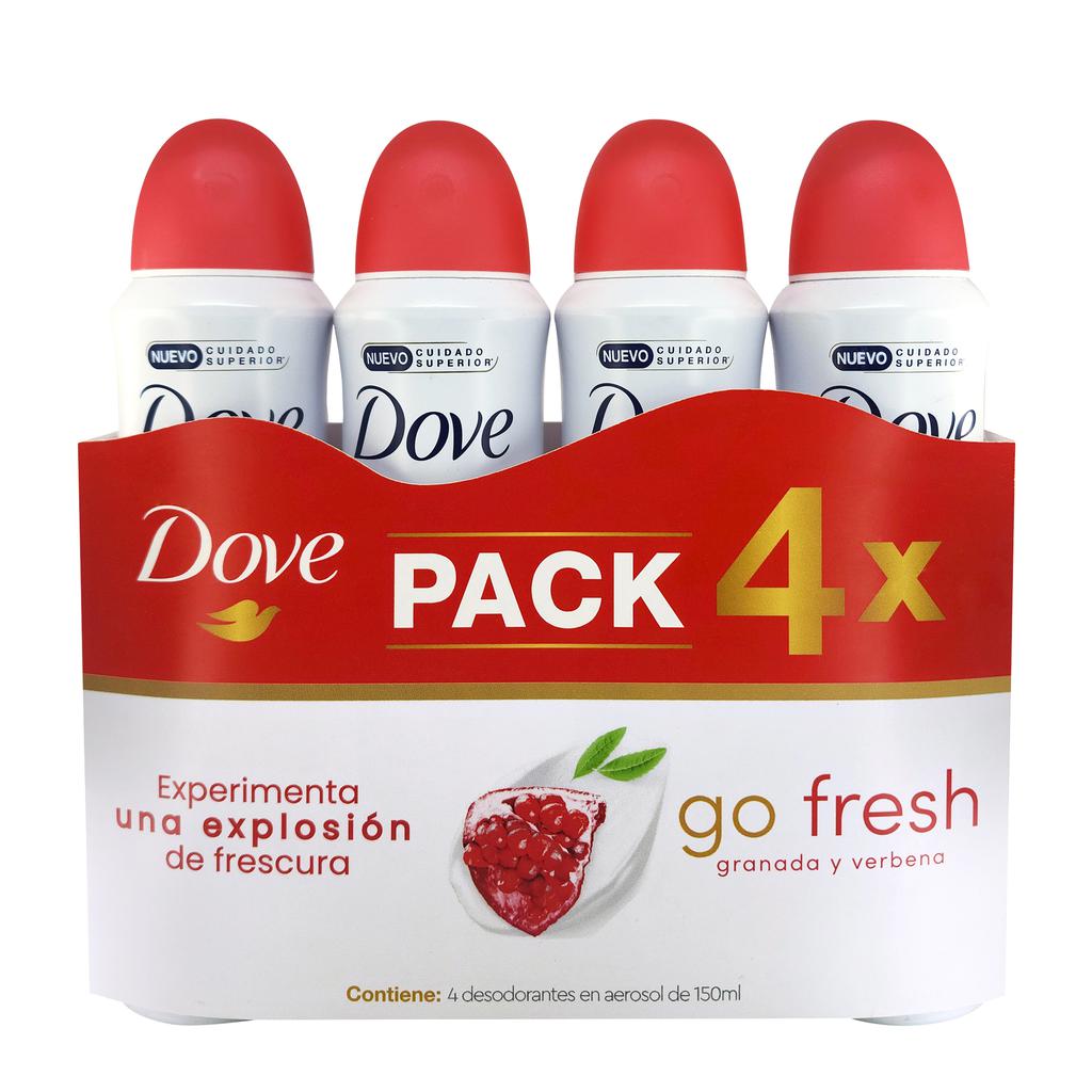 [459945] Dove Desodorante Dermo Aclarant Granada y Verbena 4 Unidades / 150 mL / 5.2 oz