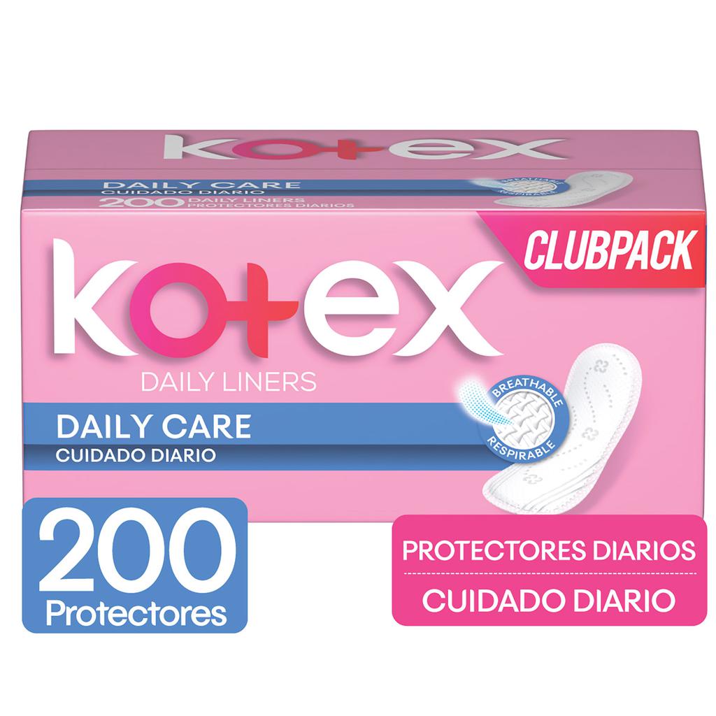 [347325] Kotex Protectores Cuidado Diario 200 Unidades