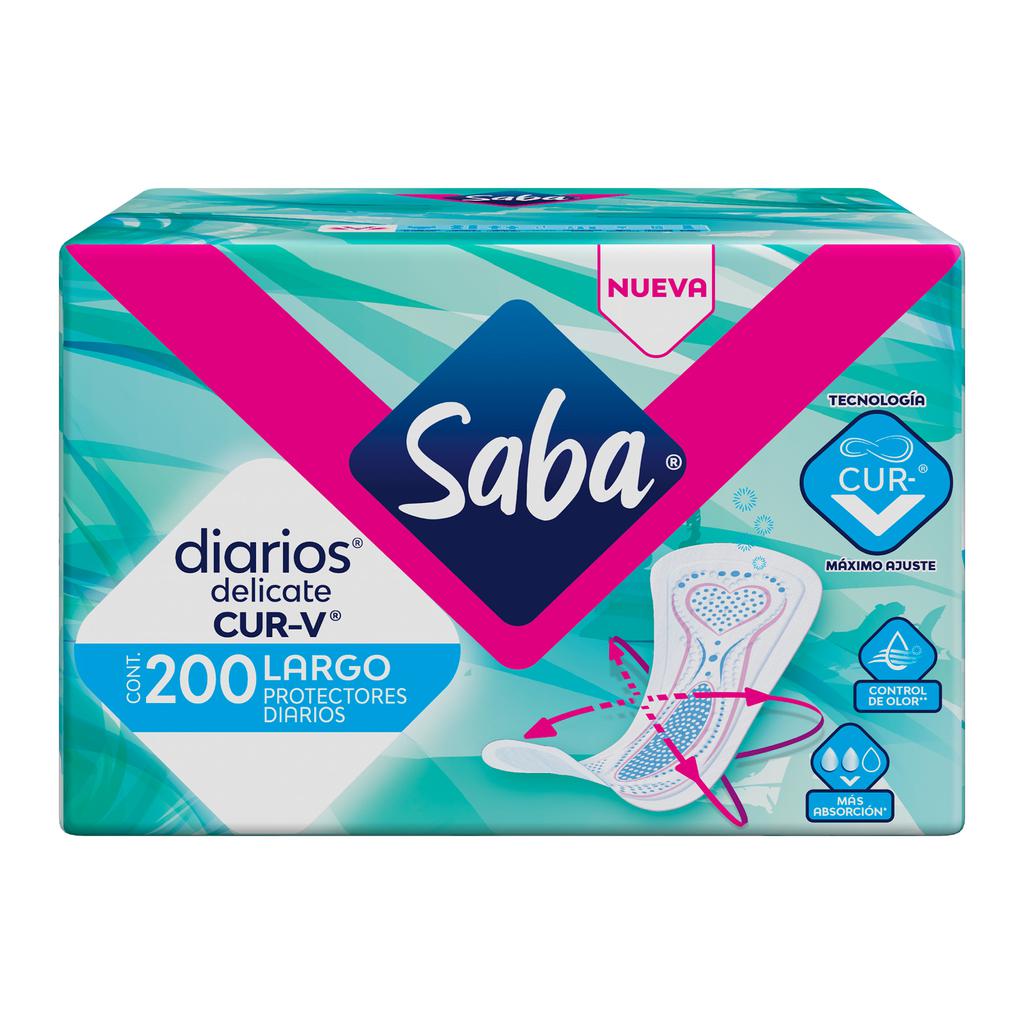 [528520] Saba Protectores Diarios Cur-V 200 Unidades