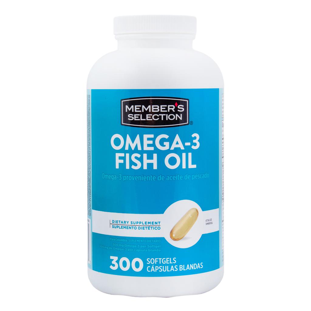 [638006] Member's Selection Aceite de Pescado con Omega-3 300 Cápsulas