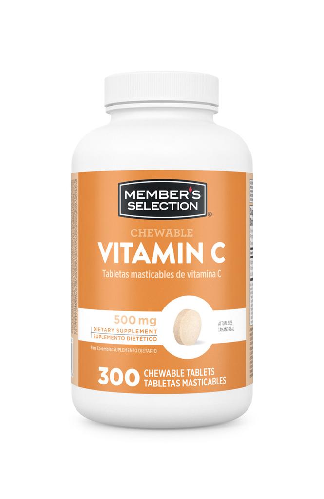 [638012] Member's Selection Tabletas Masticables de Vitamina C 300 Unidades