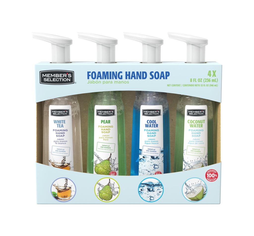 [999003] Member's Selection Jabón Espumoso para Manos 4 Unidades / 236 mL / 8 oz