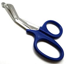 Tijeras Paramédicas EMT Azul (de botón)
