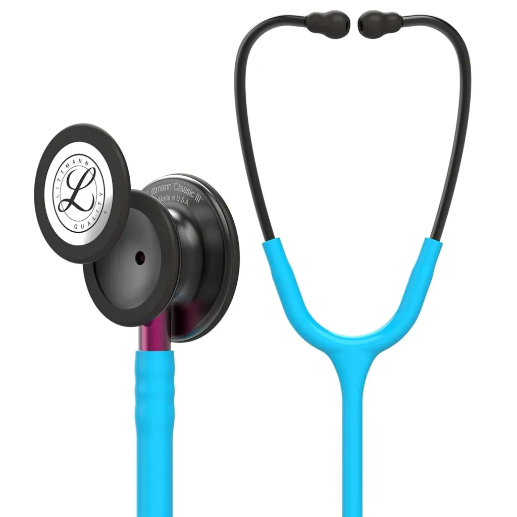 Classic III Turquesa ahumado tronco rosado 5872 Estetoscopio 3M Littman