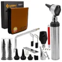 Kit de otoscopio, oftalmoscopio y otorrino led Cynamed