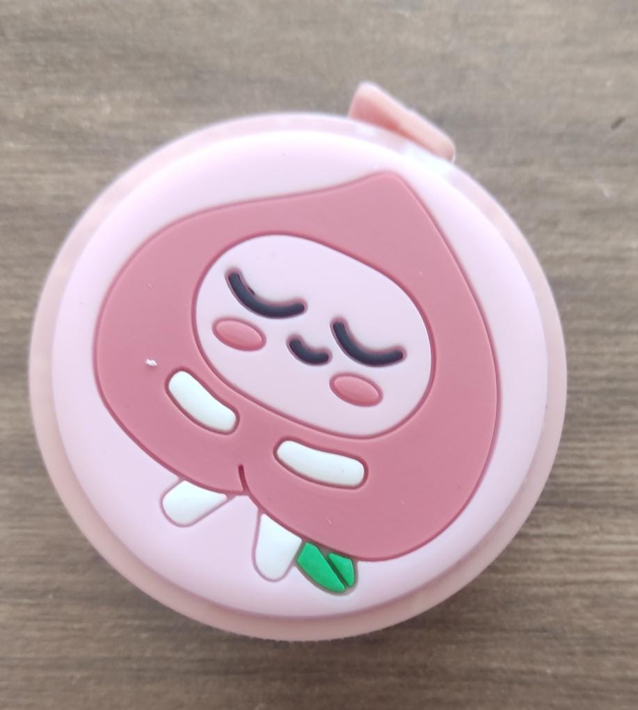 cinta metrica con fijurita rosado